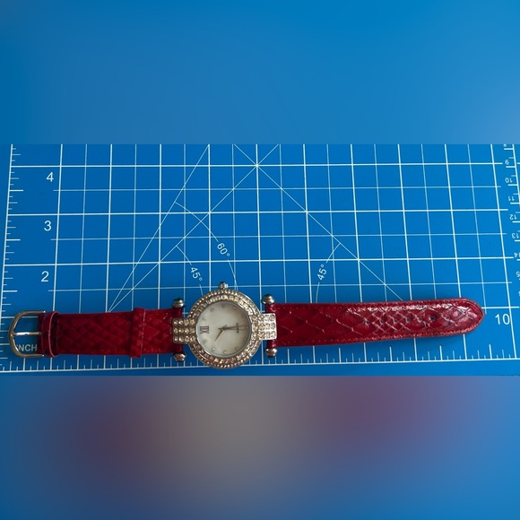 Adrienne Watch: 🆕 Red Leather Band - Picture 3 of 9